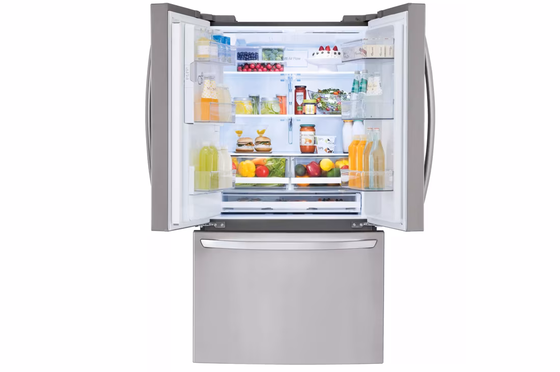 LG 28 cu.ft 3 Door French Door, Standard Depth Refrigerator with Dual Ice Makers 2