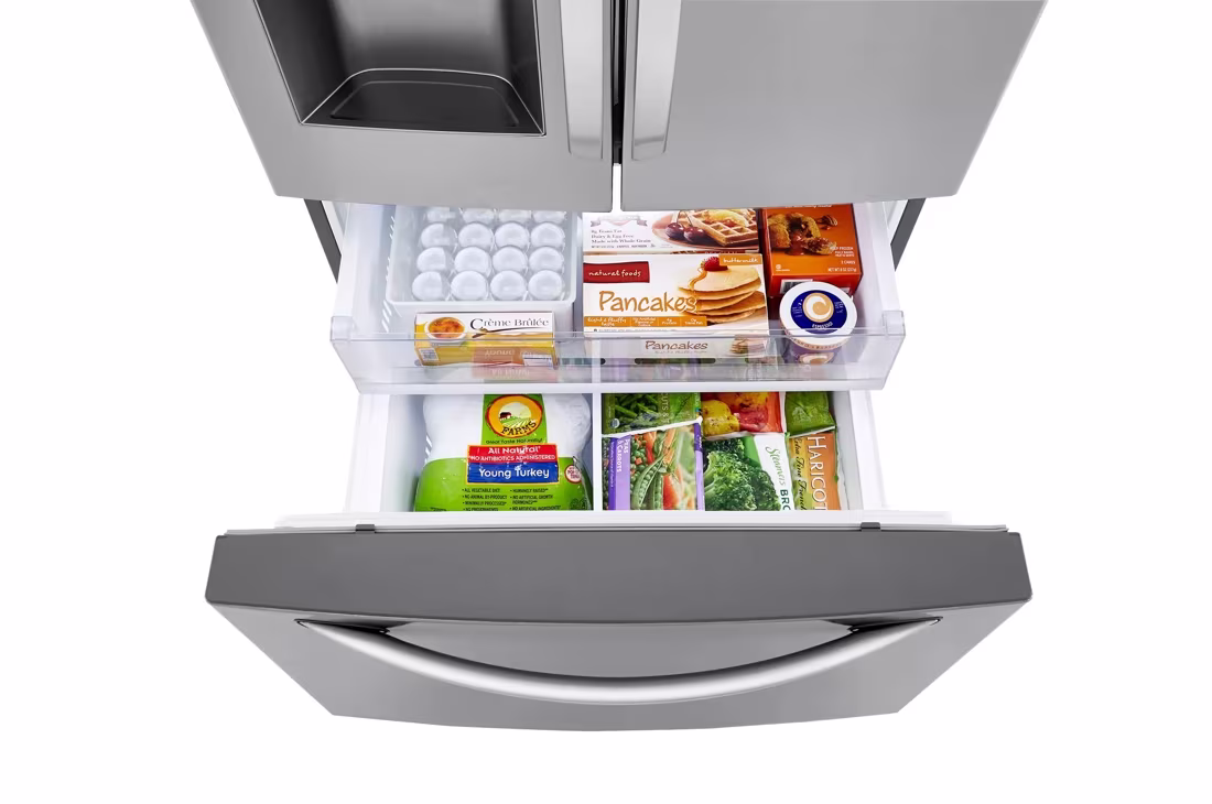 LG 28 cu.ft 3 Door French Door, Standard Depth Refrigerator with Dual Ice Makers 3