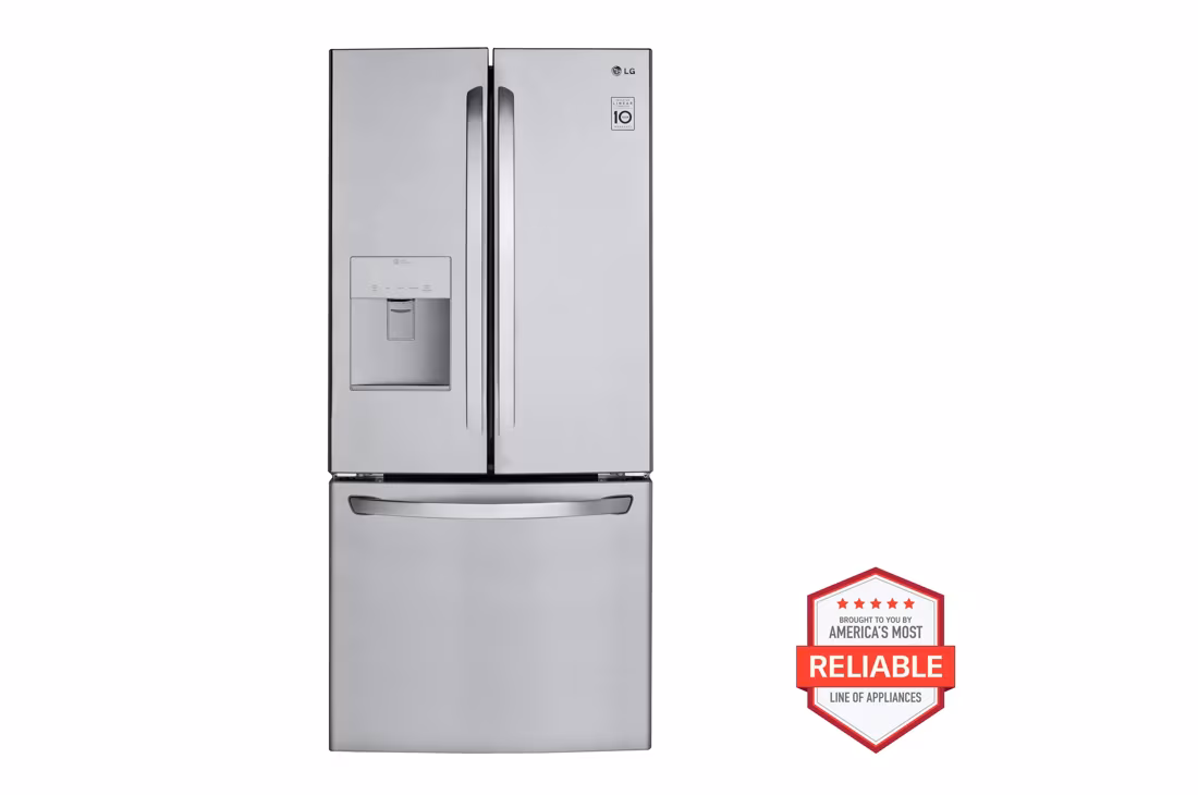 LG 30-inch Wide French Door Refrigerator - 22 cu. ft.