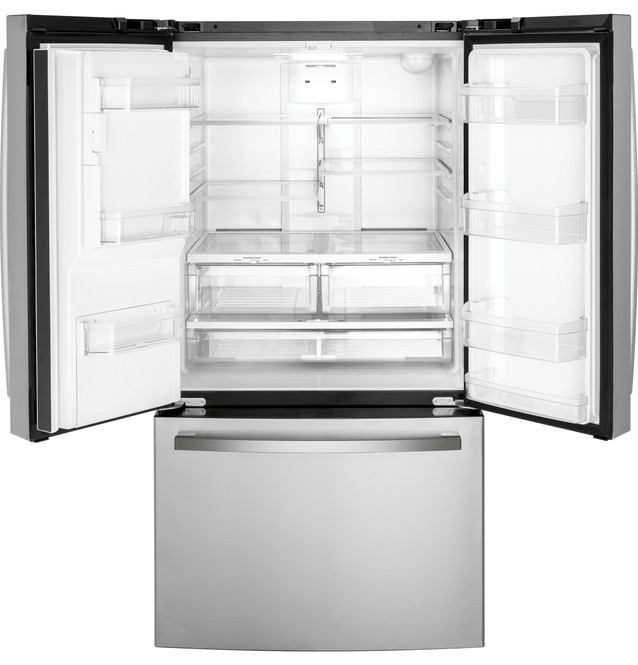 GE® ENERGY STAR® 20.6 Cu. Ft. Fingerprint Resistant Counter-Depth French-Door Refrigerator 3