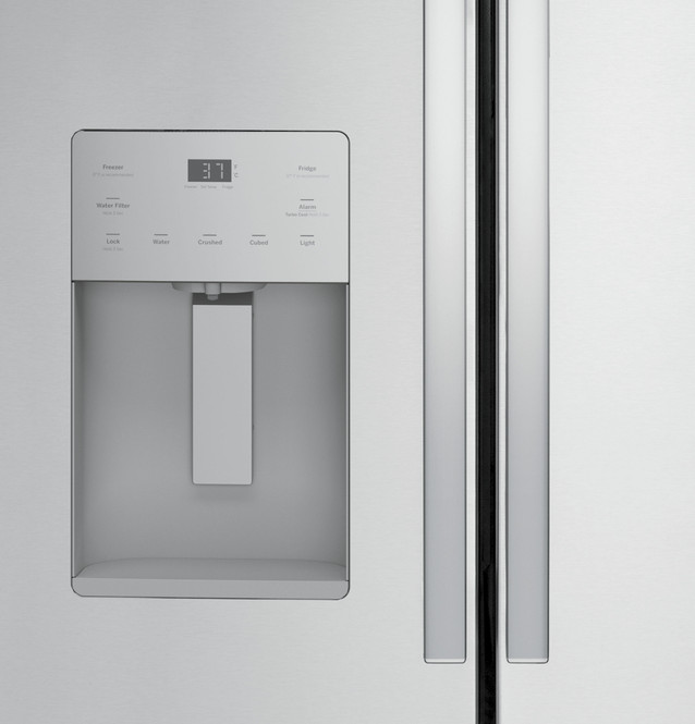 GE® ENERGY STAR® 20.6 Cu. Ft. Fingerprint Resistant Counter-Depth French-Door Refrigerator 4