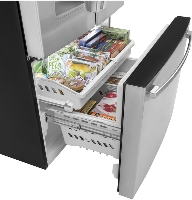 GE® ENERGY STAR® 20.6 Cu. Ft. Fingerprint Resistant Counter-Depth French-Door Refrigerator 5