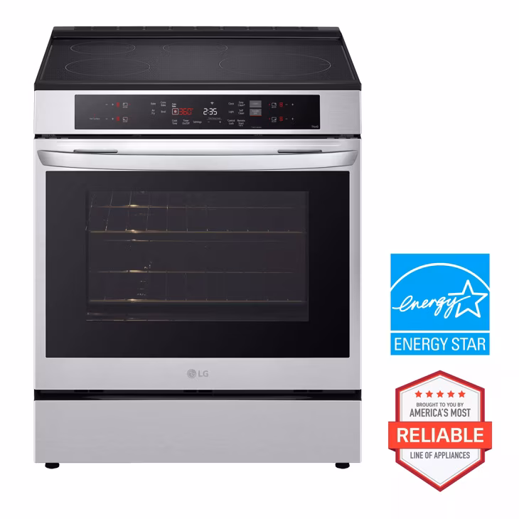 LG 6.3 cu. ft. Smart Induction Slide-in Range with Convection and Air Fry