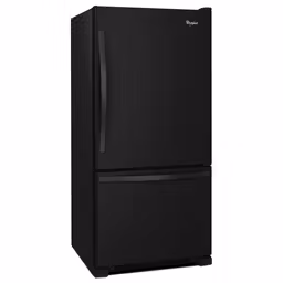 Whirlpool 33-inch Wide Bottom-Freezer Refrigerator with SpillGuard Glass Shelves - 22 cu. ft. (Black) 3
